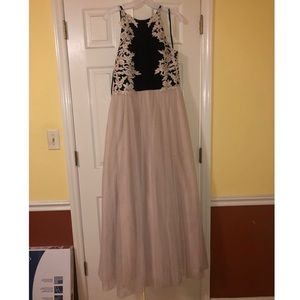 Nude and Black Blondie Nites Prom Dress Size 19
